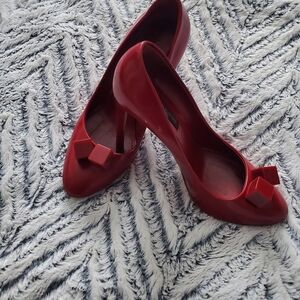 Louis vuitton red women's shoes, size 36